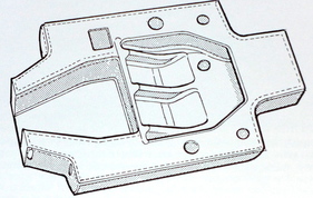 Glasfiberchassis Chaparral 2 von 1965