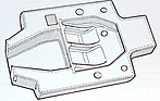 Glasfiberchassis Chaparral 2 von 1965