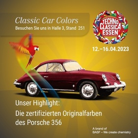 Glasurit Classic Car Colors auf der Techno Classica 2023