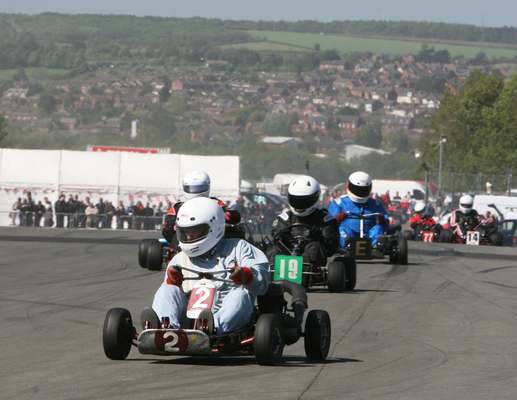 Bild Go-Kart Renn-Demo am Donington Historic Festival 2014