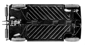 Goggomobil (1955) - Rahmen aus profiliertem Stahlblech und flach wie ein Brett