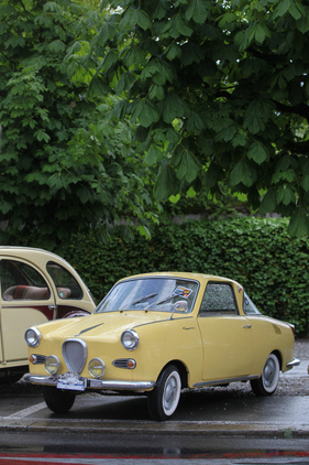 Goggomobil Coupé (1962) - das keline Gelbe im Grün - O-iO 2016