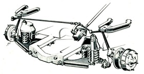 Goggomobil Isar S 35 (1959) - Federung und Aufhängung der Vorderachse