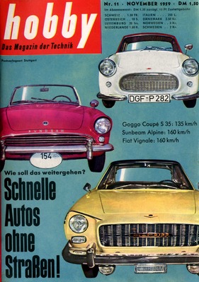 Goggomobil Isar S 35 (1959) - auf dem Titelblatt von hobby