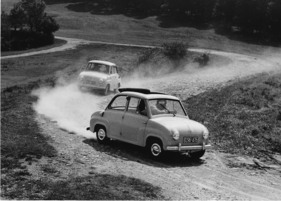 Goggomobil T 250 (1956) - Testfahrt auf unbefestigten Strassen