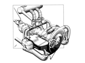 Goggomobil T600 (1957) - der luftgekühlte Zweizylinder-Boxermotor