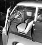 Goggomobil T600 - aussergewöhnlich flach stehendes Lenkrad bei diesem deutschen Kleinwagen - Genfer Autosmobilsalon 1959