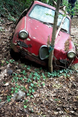 Goggomobil TS 250 Coupé - Autoskulpturenpark Neandertal