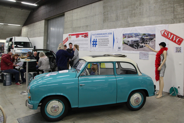 Goliath 1100 auf dem Stand des SMVC - Oldtimermesse St. Gallen 2018