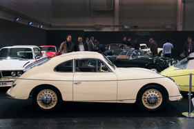 Goliath GP700 Sport (1952) - hübsches Coupé mit Frontantrieb und Zweizylinder-Motor, den es auch mit Bosch-Direkteinspritzung gab - gesehen auf dem Stand von Lukas Hüni (Techno Classica 2013)