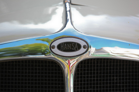 Goliath Hansa 1100 Cabrioet (1937) - Marken/-Typenschriftzug - 40. Oldtimer-Meeting Baden-Baden 2016