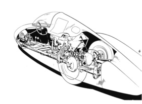 Goliath Rekordwagen (1954) - Durchsichtszeichnung
