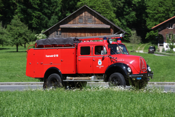 Gottseidank hatte die (historische) Feuerwehr nichts zu tun - Oldtimer in Obwalden (O-iO) 2019