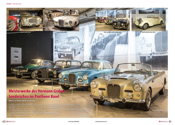 Image: Graber special show at the Pantheon - SwissClassics Revue Issue 76-6/2019