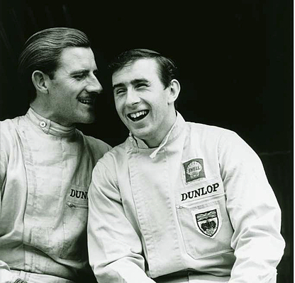 Image: Graham Hill and Jacky Stewart relied on Dunlop tires in Formula 1, Stewart became world champion with them in 1969
