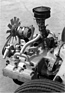 Grégoire 2 Litres (1947) - Blick auf den eingebauten Vierzylinder-Boxermotor