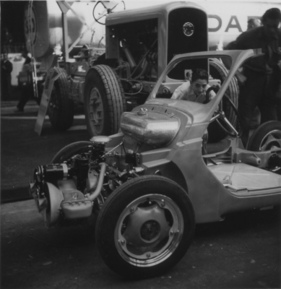 Grégoire-Simca (1945) - Blick auf das Aluchassis und den luftgekühlten Zweizylinderboxer
