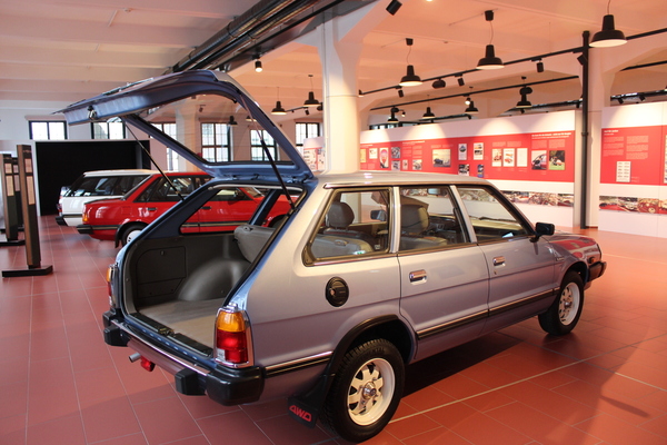 Grosse Klappe beim Subaru 1800 Kombi der zweiten Generation ab 1980 - Sonderschau "40 Jahre Subaru in der Schweiz"