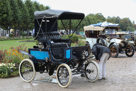 Grout Steamer (1900) - 35 km/h schnell, da kamen die Pferte nicht mehr mit - 18. ASC-Classic-Gala Schwetzingen 2022