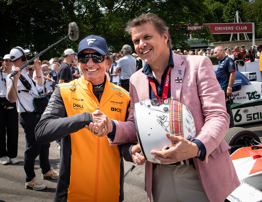 Gut gelaunter Emerson Fittipaldi - 31. Goodwood Festival of Speed 2024