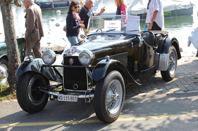 HRG 1100 (1947) - much less well known than its brother MG - at the Swiss Classic British Car Meeting Morges on October 4, 2014