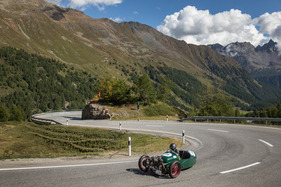 Hale Morgan 3-Wheeler (1934) - am Bergrennen Bernina Gran Turismo 2021