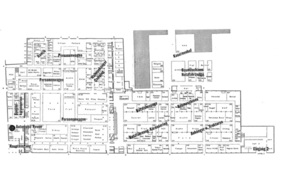 Hallenplan des Genfer Autosalons von 1959