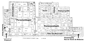 Hallenplan des Salons 1965 - Genfer Automobilsalon 1965 Hallenplan des Salons 1965 - Genfer Automobilsalon 1965