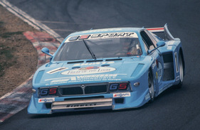 Hans Heyer auf Lancia Beta Montecarlo an der DRM Nürburgring 1981