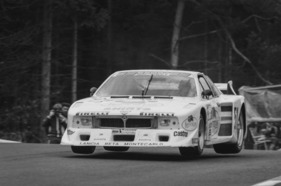 Hans Heyer auf Lancia Beta Montecarlo an der DRM Nürburgring 1981
