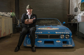 Hans Heyer und sein Lancia Beta Montecarlo "Fruit of the Loom" (1981)