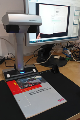 Hardware was purchased with donations, e.g. this book scanner