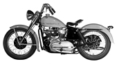 Harley-Davidson K45 (1952) - Vorläufer der Sportster-Baureihe und technische Basis der ersten Sportster-Generation