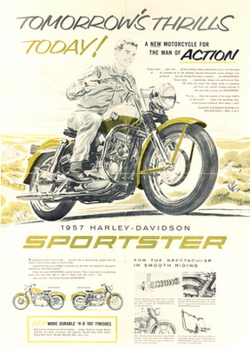 Harley-Davidson Sportster 55 (1957) - Mit der Sportster wollte Harley-Davidson sportliche Fahrer für sich gewinnen
