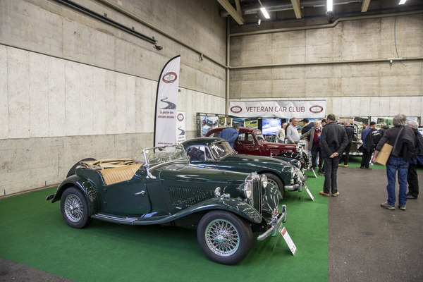 Hatte einen der grössten Clubstände: der "Veteran Car Club Suisse Romand" – Swiss RetroMecanika 2023