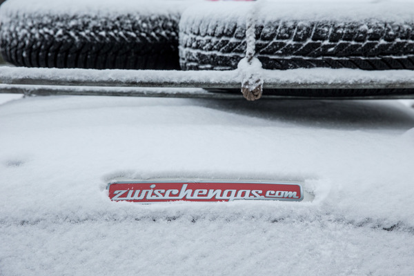 Hauptsache, man kann den Zwischengas-Aufkleber noch sehen - Teichalm Winterclassic 2018