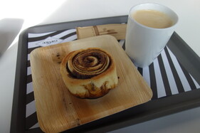 Hausgemachte, grandios leckere Zimtschnecke. Oder doch ein Zimt-G-Lader? – im Museum in Dortmund