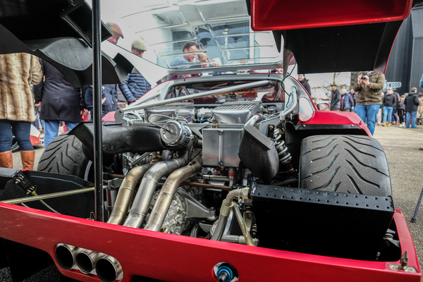 Hautnah am Ferrari F40 mit drei Auspuffrohren - Impressionen vom Goodwood Members' Meeting 2017