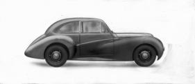 Healey 2,4 Litre (1947) - Silhouettenansicht des Modelles Westland