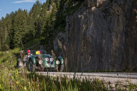 Healey Silverstone (1949) - mit Startnummer 037 an der Ennstal-Classic 2017