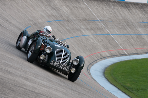 Healey Silverstone E99 (1950) von Bruno Hürlimann am Indianapolis in Oerlikon 2014