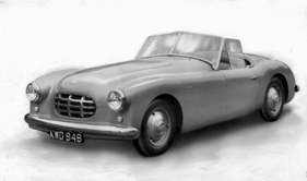 Healey Sports Convertible (1952) - erstmals wurde ein 3-Liter-Alvis-Motor eingebaut