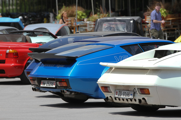 Heckspoiler-Konzert der Alpine A310 - Kunststoffauto-Treffen "Fantastic Plastic 2018"