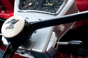 Heinkel-Kabine Typ 154 (1957) - der weisse Knopf startet den Motor