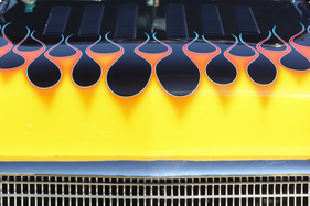 Heisse Bemalung dieses US-Autos - Dolder Classics September 2018 Heisse Bemalung dieses US-Autos - Dolder Classics September 2018