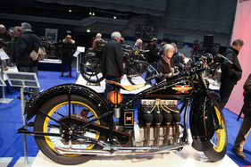 Henderson Modell KJ (1930) - 135 km/h schnell, Teil der Motorrad-Sonderschau - Bremen Classic Motorshow 2019