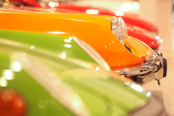 Herrliches Farb-Potpurri - Pastell- und Bonbon-Töne anfangs der Siebzigerjahre - Auto e Moto d'Epoca Padova 2015