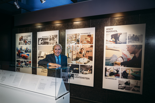 Hervé Poulain in der Sonderschau - BMW Art Cars Sonderschau im BMW-Museum in München 2018