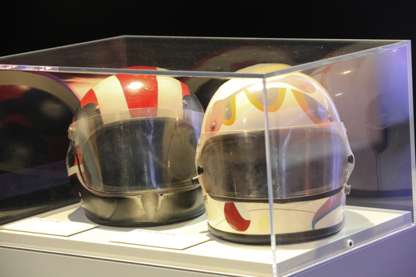 Hervé Poulains Helme aus den Siebzigerjahren - BMW Art Cars Sonderschau im BMW-Museum in München 2018