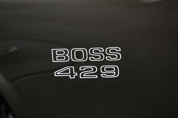 Hier dreht ein wahrlich kräftiger Motor, der Boss 429 - Mustang & Shelby Meeting 2017 in Zug